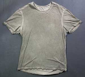 Camiseta básica Lululemon gris 5 años grande cuello redondo desvanecido tinte lavado al sol súper suave - Imagen 1 de 9