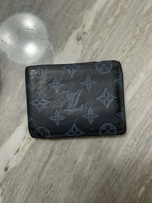 Louis Vuitton Navy/Anthracite Monogram Canvas Wallet Men’s Used w/o Box - Image 1 of 4