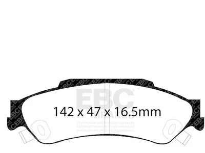 Juego de pastillas de freno traseras Oldsmobile Bravada 1997-2001 EBC 91675KBKB 1998 1999 2000 Foto 1 de 4