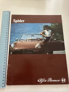 Catalogue brochure publicite prospectus Alfa Romeo Spider 1982 - Picture 1 of 3