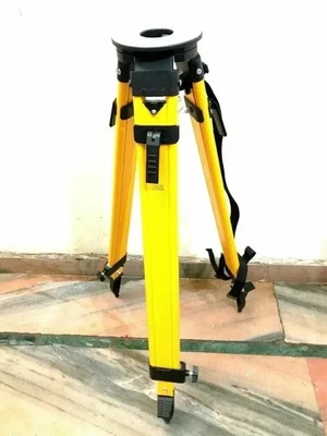 Flat Round Head Tripod Heavy Duty Survey Tripod - Total Station Auto Level - Image 1 of 4