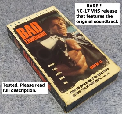 Bad Lieutenant, ORIGINAL NC-17 VHS (w/ Schoolly D "Signifying Rapper" soundtrack - Image 1 of 3
