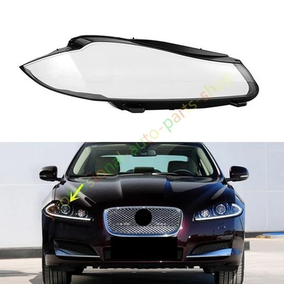 For Jaguar XF 2012-2015 Right Side Headlight Clear Lens Cover Replace + Glue - Imagem 1 de 4