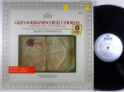ARCHIV Benedictine Gregorian Chant MARIA EINSIEDELN Bannwart SHRINK 2533 131 NM- - Image 1 of 3