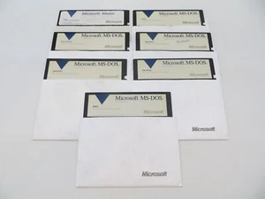Microsoft MS-DOS Version 4.01 5.25" Floppy Disks Vintage 1988 Computer Program - Picture 1 of 10