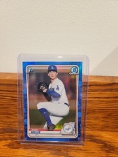 2020 Bowman Draft BOBBY MILLER Chrome 1st Blue Refractor /150 Dodgers