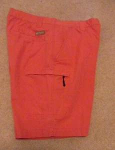 Pantaloncini cargo uomo Columbia cotone taglia 36x9 colore melone - Foto 1 di 6