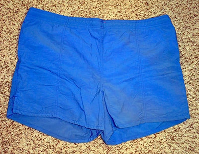 Vintage Blue Winners Brand Swimming Trunks - Nylon - Large 38-40 - 15" Length - Image 1 of 4