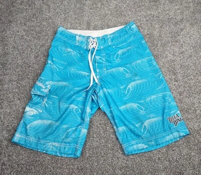 Boardshorts Billabong Hombres 29 Azul Océano Ola Cerveza Manchada Playa Voleibol Pong Foto 1 de 4