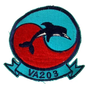 Parche del escuadrón Blue Dolphins VA-203 de la Marina de los Estados Unidos - Imagen 1 de 1