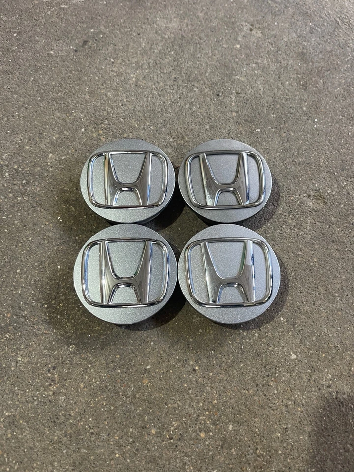 4X Tapacubos centrales de rueda OEM HONDA ACCORD, CR-V, HR-V 44732TVAA01 2,25 PLATEADOS Foto 1 de 4