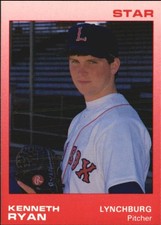 1988 Lynchburg Red Sox Star #22 Kenneth Ryan