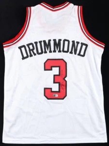 Andre Drummond Signed Chicago Bulls Jersey (Beckett) 2×NBA All-Star 2016 & 2018 - Picture 1 of 7