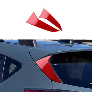 Cubierta lateral ventana trasera fibra carbono roja 2 piezas para Subaru Crosstrek 2024 2025 - Imagen 1 de 5