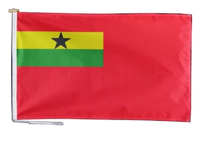 Ghana rote Fahne mit Seil und Kipphebel - verschiedene Größen - Bild 1 von 7