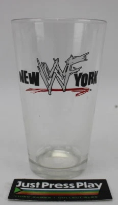 Vintage WWF New York 6" Tall Clear Drinking Beverage Glass - Image 1 of 4