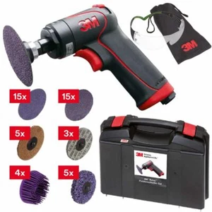3M 51418r Aire comprimido ROLOC Gun Grinder Set Case Accesorios Cubitron - Imagen 1 de 2
