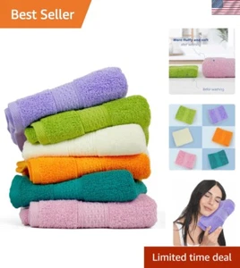Ultra-Soft 6 Hand Towels Set with Floral Design – Perfect for Bathroom & Kitchen - Picture 1 of 9
