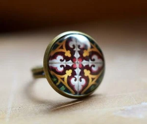 AZULEJOS Bronze Ring -VINRIN-27 - Picture 1 of 1