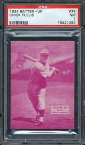 1934 Batter-Up #74 Chick Fullis PSA 7 Philadelphia Phillies