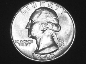 1940-D Washington Quarter --- Very Choice Uncirculated - Picture 1 of 8