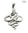 SilverNess Jewellery Slithering Snake Pendant: 925 Sterling Silver