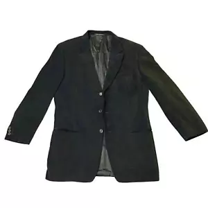 Ermenegildo Zegna Herren weicher Samt-Blazer Mantel langärmelig grün blau XL - Bild 1 von 11
