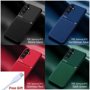 For Samsung Galaxy M15 friction magnetic absorbing phone case with free cable - Picture 1 of 17