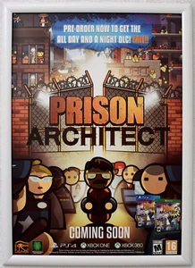 Prison Architect RARE PS4 XBOX ONE 42cm x 59cm Promotional Poster - Picture 1 of 1