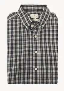 Gant Diamond G Uomo Nero Luxe Tartan Twill Fitted Bd 303112 Taglia M Nwt - Foto 1 di 3
