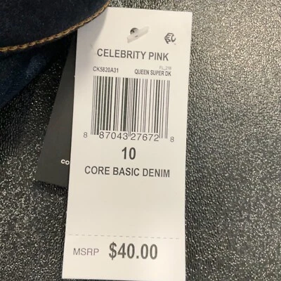 Jeans Rosa Celebridad Niñas Talla 10 Azul Núcleo Denim Try Me Super Suave Ajustado  Foto 1 de 4