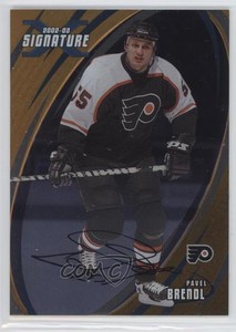 2002-03 ITG Be A Player Signature Series Gold Signatures Pavel Brendl #094 Auto