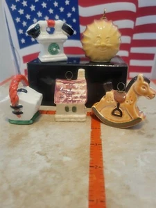 LOT 5 GOEBEL VINTAGE ORNAMENTS RARE ESTATE SALE FINDS - Picture 1 of 7
