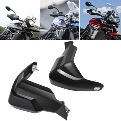 Protectores de mano negros deflectores de viento nudillo para Triumph Tiger 800 XCA, XCX, XR, XRT Foto 1 de 4