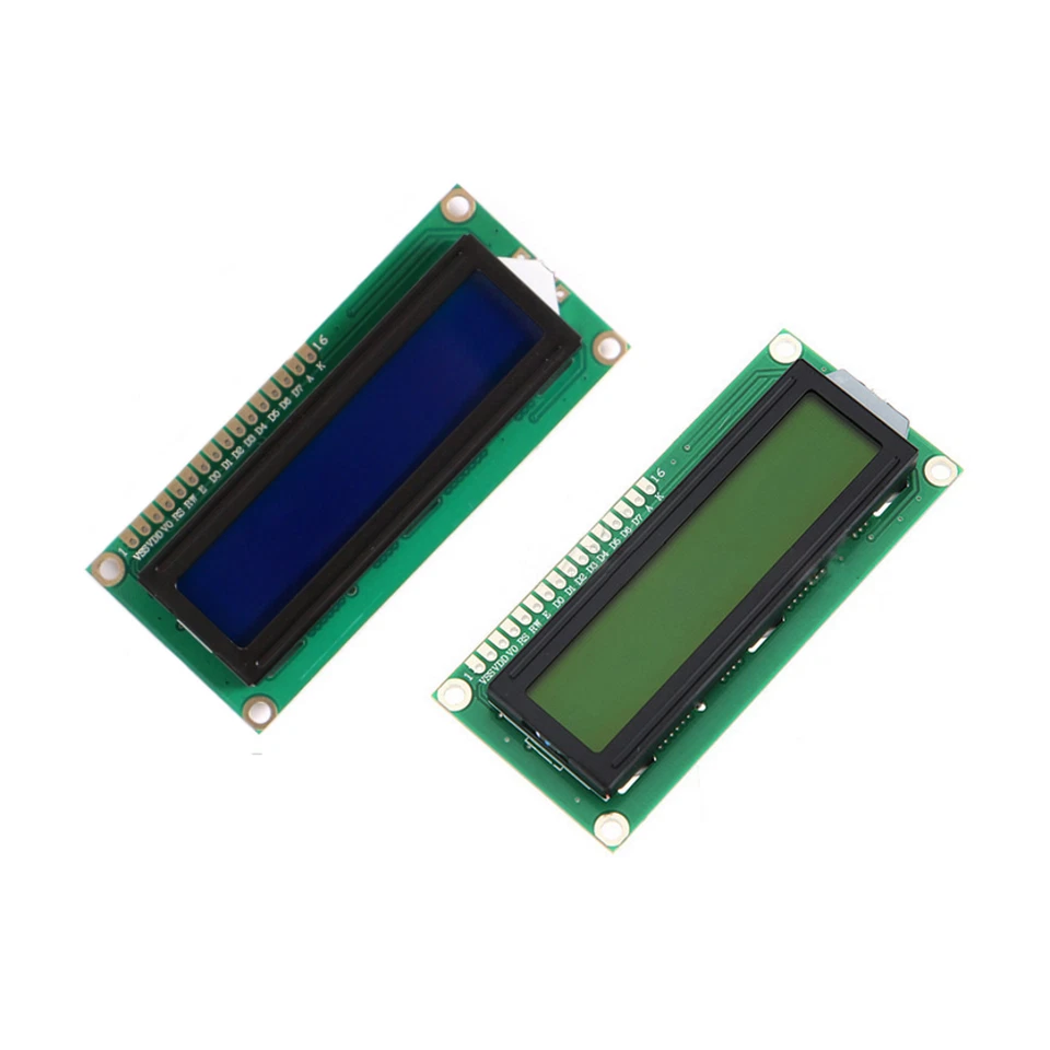 LCD 1602A 16x2 Zeichen Display Blau Grün HD44780 LCD1602 Arduino Raspberry Pi - Bild 1 von 1