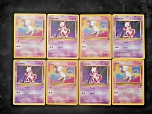 Lotto di carte senza olocausto Mew rari maghi promozionali stella nera Wotc Mewtwo 51/108 Pokemon 8 - Foto 1 di 4