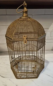 Boho Vintage (1950s) Decorative French Bird Cage. - Picture 1 of 11