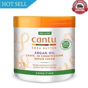 Cantu Leave-In Conditioning Repair Cream with Argan Oil, 16 oz - Picture 1 of 11