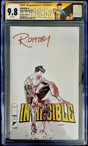 INVINCIBLE #1 NYCC SPOT FOIL VARIANT COVER D CGC SS 9.8 SIGNED BY RYAN OTTLEY - Picture 1 of 2