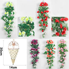 Wall Fake Hanging Flower Rose Vine Hanging Plants Wedding Home Party Wall Decor