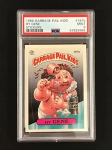 PSA 9 Garbage Pail Kids Series 4 1986 HY Gene #161 MINT (POP OF 33) - Picture 1 of 3