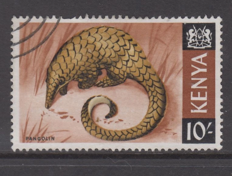 Kenya - 10s Pangolin (Used) 1966 (CV $5) - image 1 of 1