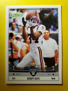 HOF RANDY MOSS #163 OAKLAND RAIDERS - MANADA DE TRUENOS MARSHALL - PUNTUACIÓN 2005 NFL - Imagen 1 de 3