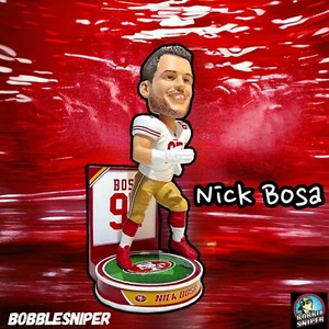 NICK BOSA San Francisco 49ers "Hero Series" Exclusive NFL Bobblehead - Imagen 1 de 8
