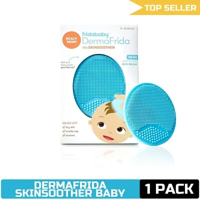 Cepillo de baño para bebé Frida Baby DermaFrida SkinSoother | Tratamiento con casquillo cuna y eczema Foto 1 de 3