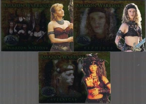 LOTTO 3 CARTE XENA SEASON BEAUTY BRAWN AMAZON WARRIORS FOIL CHASE AW1 AW4 AW8 - Foto 1 di 1