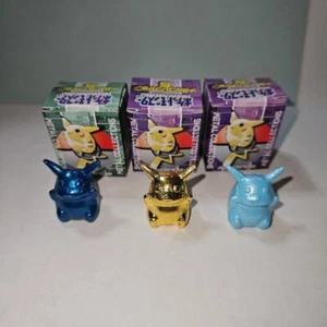 Pokemon Metal Collection Metal Collection 5 Pikachu Set Of 3pc F/S FEDEX - Picture 1 of 4