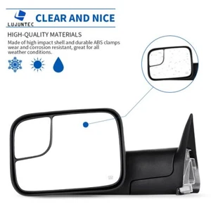 Power Heated Tow Mirror 55077445AH For 2002-2008 Dodge Ram 1500 2500 3500 - Picture 1 of 11