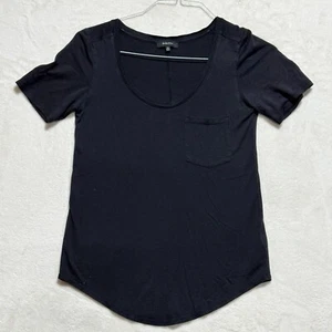 Blusa Camisa Babaton Aritzia Diseñador Negra Manga Corta Talla XXS - Imagen 1 de 10