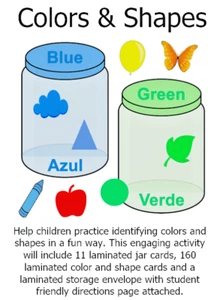 Colors Shapes Sort Activity Math Learning Resource Classroom Homeschool Game - Picture 1 of 15
